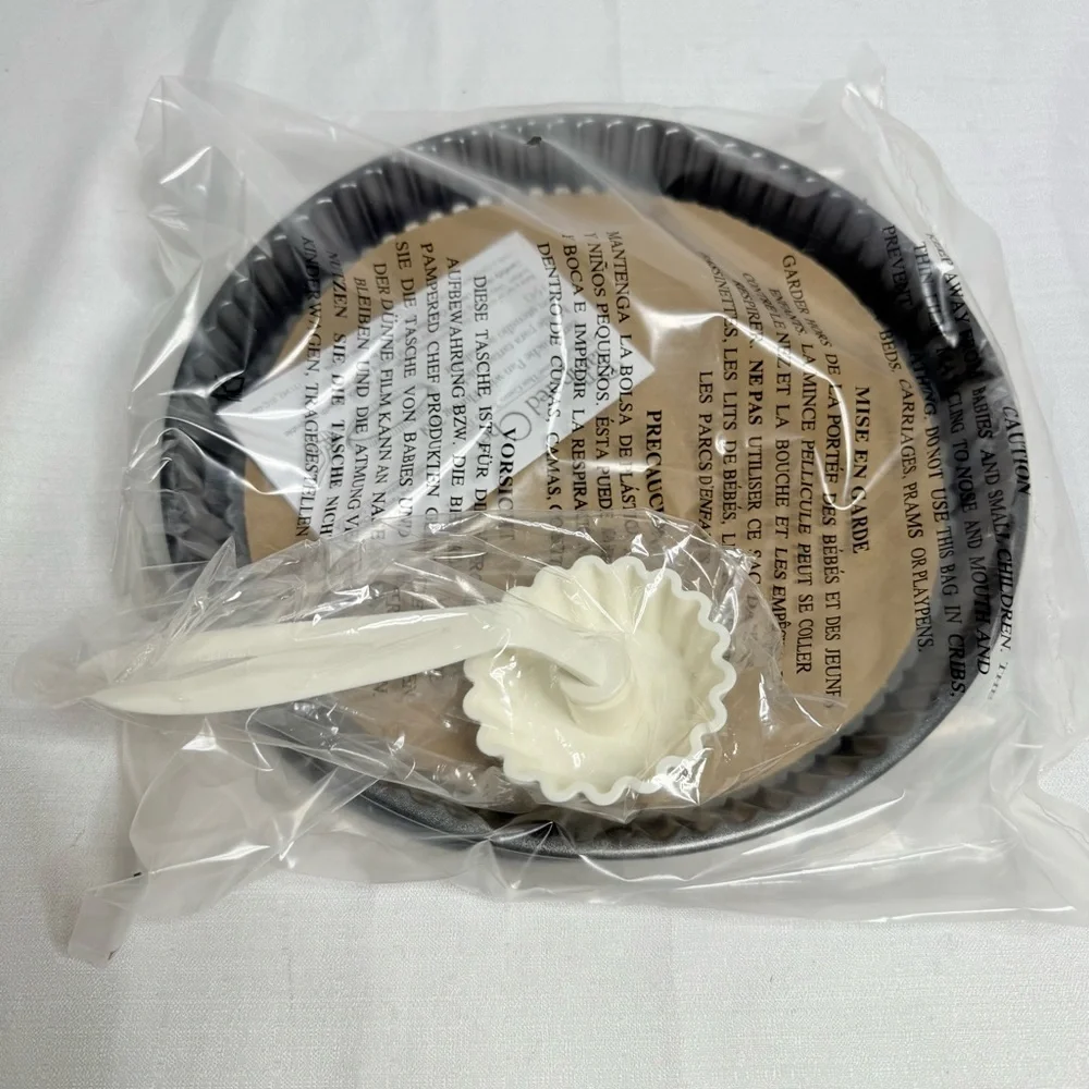 Pampered Chef Tart/Quiche Pan with Fluting Tool (Item #1543) NEW